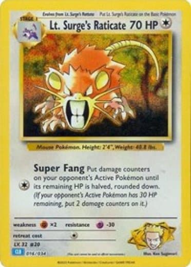 Lt. Surge's Raticate
