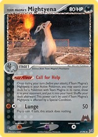 Team Magma's Mightyena (37)