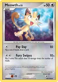 Build-A-Bear Pokemon MEOWTH COLLECTORS CARD Gamer Limited SEALED MINT NEW 