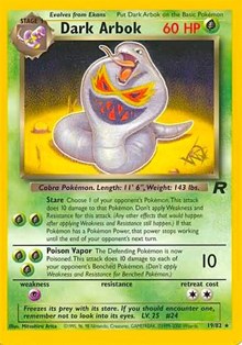 Dark Arbok (W Stamped Promo)