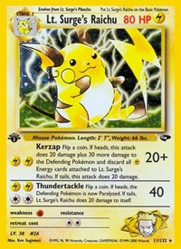 Lt. Surge's Raichu