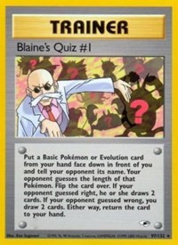 Blaine's Quiz #1