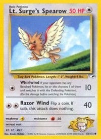 Lt. Surge's Spearow (83)