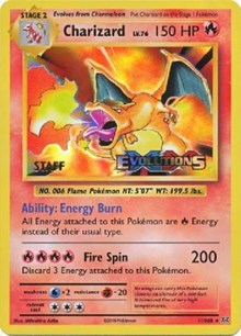 Charizard (XY Evolutions Staff Prerelease)