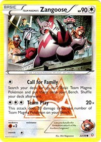 Team Magma's Zangoose