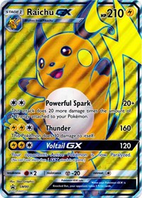 Raichu GX - SM90 (SM Black Star Promo)