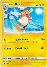 Alolan Raichu SM65 - (SM Black Star Promo)