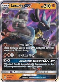 Lucario GX - SM100 (SM Black Star Promo)