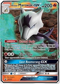 Alolan Marowak GX - SM187 (SM Black Star Promo)