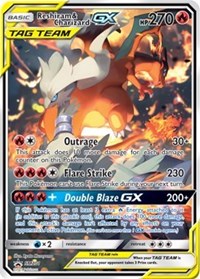 Reshiram & Charizard GX - SM201 (SM Black Star Promo)