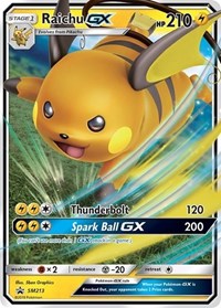 Raichu GX - SM213 (SM Black Star Promo)