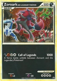 Zoroark and Legendary Pokemon (World of Illusions Promo)