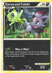 Zorua and Celebi (Black and White Tour Promo)