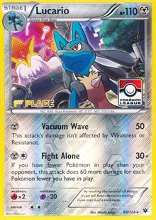 Lucario - 63/124 (League Promo) [1st Place]