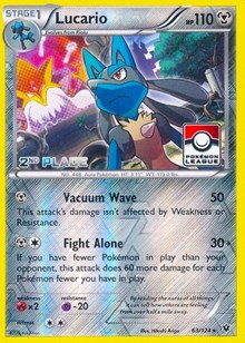 Lucario - 63/124 (League Promo) [2nd Place]