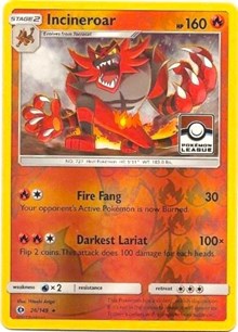 Incineroar - 26/149 (League Promo)