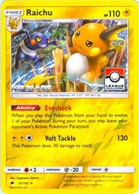 Raichu - 41/147 (League Promo) [2nd Place]