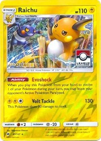 Raichu - 41/147 (League Promo) [1st Place]