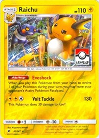 Raichu - 41/147 (League Promo) [4th Place]