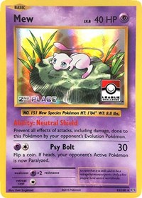 Mew - 53/108 (League Promo) [2nd Place]