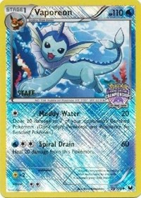 Vaporeon - 25/108 (State, Province Championship 2013 Promo) [Staff]