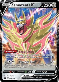 Zamazenta V - SWSH293 Shiny Full Art Ultra Rare Promo - Crown