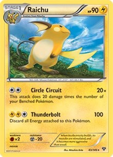 Raichu - 43/146 (Battle Arena Deck Exclusive)