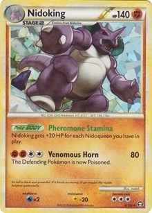 Nidoking (HGSS Triumphant - Cracked Ice Holo)