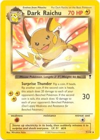 Dark Raichu (WotC Legendary Collection)