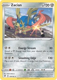 Zacian - 139/192 (Cracked Ice Holo)