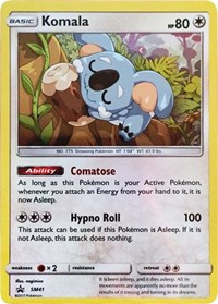 Komala SM41 Promo Pokemon Card # 13B51 Holo 