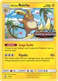 Alolan Raichu - SM72 (Prerelease Promo)