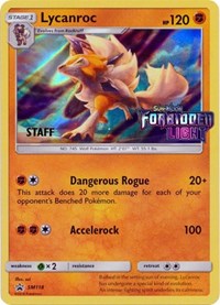 Lycanroc - SM118 (Staff Prerelease Promo)