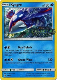 Kyogre - SM129 (Staff Prerelease Promo)