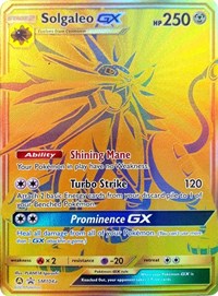 Solgaleo SM104a FULL ART Pokemon Card SM Black Star NM
