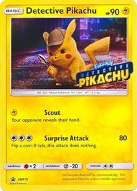 Detective Pikachu - SM170 (Detective Pikachu Stamped)