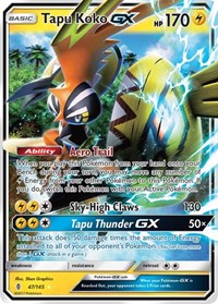 Pokemon Promo Holo Rare Tapu Koko SM30 