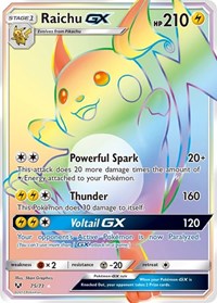 Raichu GX (Secret)