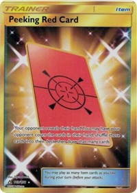 Peeking Red Card (Secret Rare)