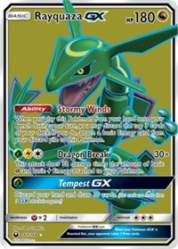 Carta Pokémon Rayquaza Gx Versão Extragrande (Jumbo) Original