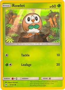 Rowlet - 9/149 (Water Web Holo)