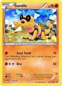 Sandile - 63/114 (Cracked Ice Holo)