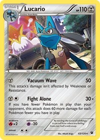 Lucario - 63/124 (Cosmos Holo)