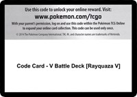 Code Card - V Battle Deck [Rayquaza V]