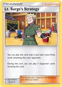 Lt. Surge's Strategy