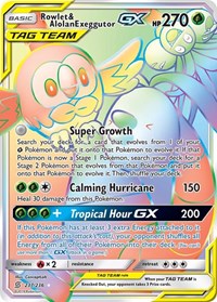 Rowlet & Alolan Exeggutor GX (Secret)