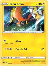 Tapu Koko-GX (SM50/250), Busca de Cards