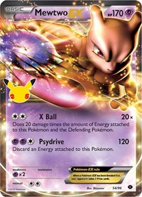 shiny mewtwo card