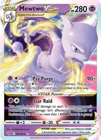 2022 Pokemon GO Mewtwo V SWSH223 Black Star Promo Foil