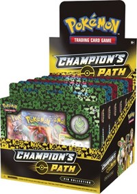 Champion's Path Pin Collection Display: Turffield, Hulbury, & Motostoke Gyms Image